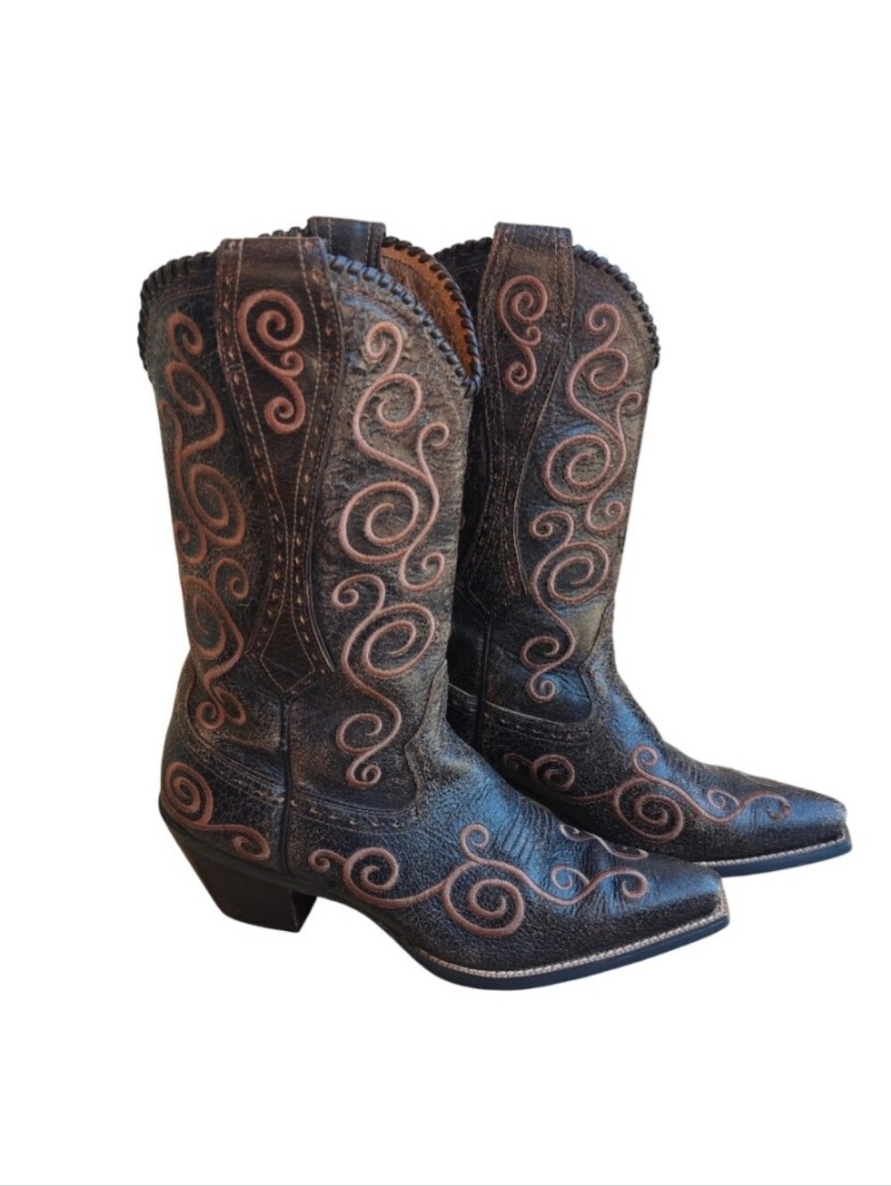 Ariat Shelleen Swirl Brown Cowboy Boots Size 8.5/9